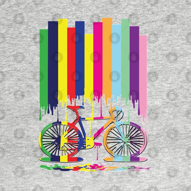 Rainbow bicycle by CindyS